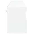 vidaXL TV nástenné skrinky s LED svetlami 2 ks biele 60x30x40 cm