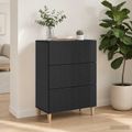 vidaXL Zásuvkový kabinet 66 x 34,5 x 90 cm Kompozitné drevo Čierna