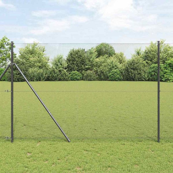 vidaXL Pevný kovaný drôtový plot 25 x 1,5 m (Š x V)