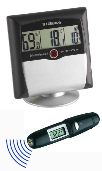 95.2008 TFA Klima Set súprava - digitálny termovlhkomer a infračervený teplomer