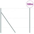 vidaXL Hexagonálny plotový základ 100 x 1,5 m PVC potiahnutá oceľ Sivá
