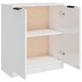 vidaXL Komoda lesklá biela 60x30x70 cm spracované drevo