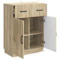 vidaXL Servírovacia skriňa so zásuvkou Dub sonoma 66 x 34,5 x 87 cm