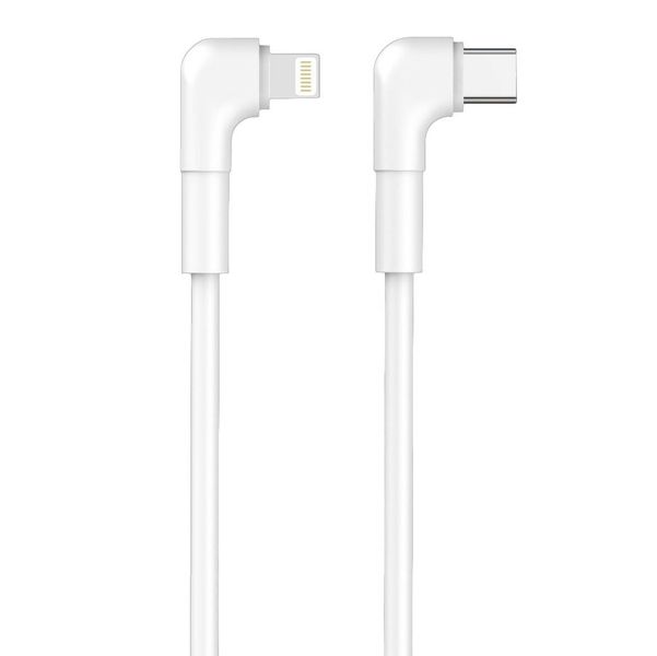 Maxlife MXUC-09 uhlový kábel USB-C - Lightning 1,0 m 27W biela (OEM0101209)