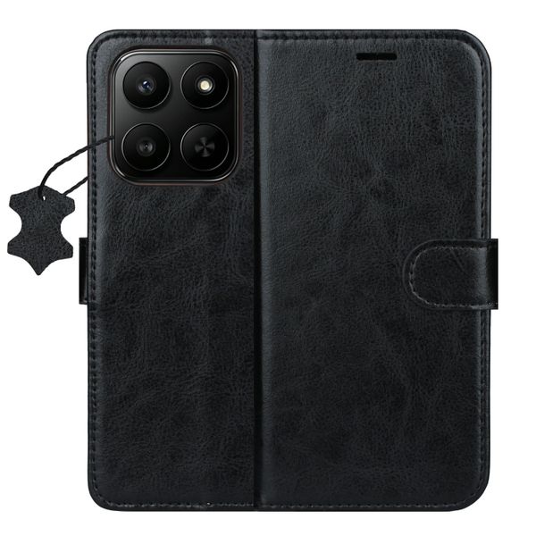 Smart Luxe leather case for Honor 400 Smart / X7d 4G / X7d 5G black