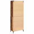 vidaXL Highboard 2 ks Staré drevo 69,5 x 34 x 180 cm Kompozitné drevo