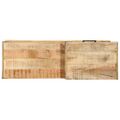 vidaXL lavička Hnedá 110 x 35 x 50 cm Hrubé mango