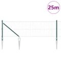 vidaXL Európsky plot s hrotmi 25 x 0,6 m PVC potiahnutá oceľ Zelená