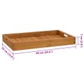 vidaXL Servírovací podnos 60x35 cm masívne tíkové drevo