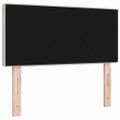 vidaXL LED hlavová doska s LED pásikmi Svetlosivá 100 cm Zamat