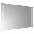 vidaXL Zrkadlo do kúpeľne s LED Priehľadná 50 x 30 cm tvrdené sklo