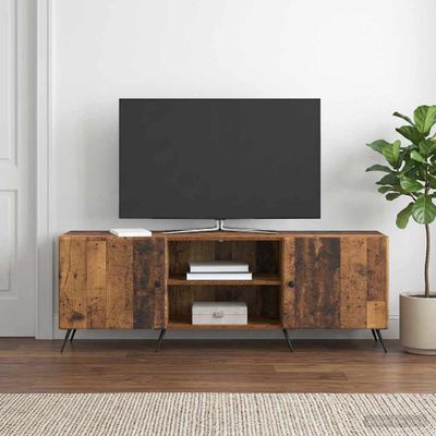 vidaXL TV skrinka 150 x 31 x 50 cm Staré drevo Kompozitné drevo