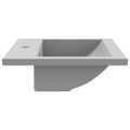 vidaXL Granitové umývadlo sivé 600x450x120 mm