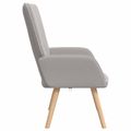 vidaXL kreslo Svetlosivá 62 x 67 x 95,5 cm Sherpa látka