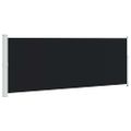 vidaXL Zaťahovacia bočná markíza na terasu 180x514 cm čierna
