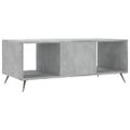 vidaXL Konferenčný stolík betónovo sivý 102x50x40 cm kompozitné drevo