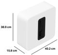 Sonos Sub 4 Bílá Subwoofer, bezdrátový, Wi-Fi 6, duální basové menice 5" × 8", Trueplay, matná úprava, bílý