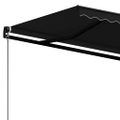 vidaXL Ručne zaťahovacia markíza 400x350 cm antracitová