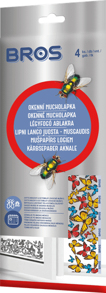 02121 Bros Okenná mucholapka 4 ks