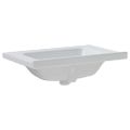 vidaXL Kúpeľňové umývadlo biele 71x48x19,5 cm obdĺžnikové keramické