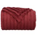 vidaXL Prikrývky na hodenie 6 ks Bordeaux červená 200 x 150 cm 4.75 kg