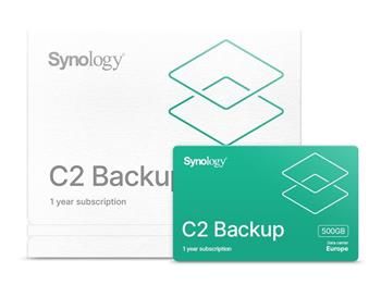Synology C2 Backup - 500 GB Licencia, pre softvér zálohovania Synology, 500GB, 1 rok