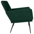 vidaXL Lavička tmavozelená 108x79x79 cm zamat