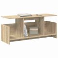 vidaXL TV stolík 102 x 35 x 45 cm Sonoma dub Kompozitné drevo