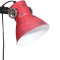 vidaXL Podlahová lampa 25 W šmuhovaná červená 25x25x90/140 cm E27