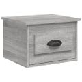 vidaXL Nástenné nočné stolíky 2 ks sivé dub sonoma 41,5x36x28cm