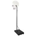 vidaXL Basketbalový stojan biely 282-352 cm polyetén