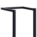 vidaXL Stojan na uteráky čierny 25x20x95 cm železný