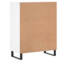 vidaXL Komoda biela 69,5x34x90 cm kompozitné drevo