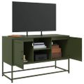 vidaXL TV skrinka olivovozelená 100,5x39x60,5 cm oceľ