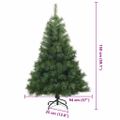 vidaXL Umelý Sklápací Vianočný Stromček Zelená 150 cm PVC, oceľ