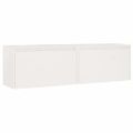 vidaXL Nástenné skrinky 2 ks biele 60x30x35cm masívne borovicové drevo