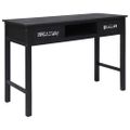 vidaXL Konzolový stolík čierny 110x45x76 cm drevený