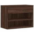 vidaXL Lavica na topánky hnedý dub 60x30x45 cm spracované drevo