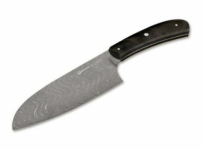 Böker Manufaktur Solingen 131477DAM Santoku damaškový nôž 17 cm čierna