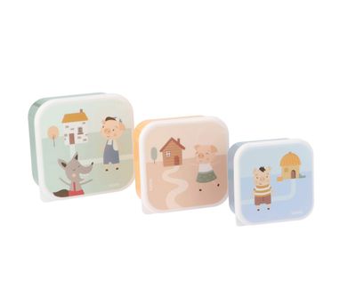 Desiatové boxy 3 ks The Three Little Pigs