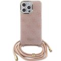 Puzdro Guess pre iPhone 15 Pro 6,1" GUHCP15LHC4SEP ružová HC CROSSBODY CORD 4G PRINT