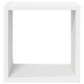 vidaXL Nástenné police 2 ks biele a dub sonoma 26x15x26 cm