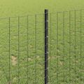 vidaXL Euro oplotenie s pilierom 25 x 1 m PVC potiahnutá oceľ Sivá