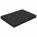 vidaXL Pad z gumových granúl na dvor Čierny 6 x 9 x 0,8 cm Guma