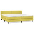 vidaXL Boxspring posteľ s matracom zelená 200x200 cm látka