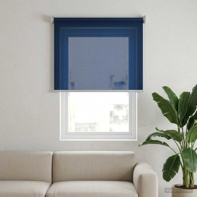 vidaXL Vonkajšia roleta s blokovaním UV žiarenia 90% Modrá 80 x 140 cm