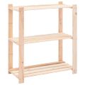 vidaXL Regály s 3 policami 2 ks 80x38x90 cm borovicový masív 150 kg