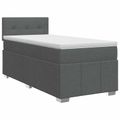 vidaXL Posteľ boxspring s matracom Tmavosivá 80 x 200 cm Látka