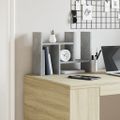 vidaXL Organizér na stôl, betónový 34,5x15,5x35,5 cm, kompozitné drevo