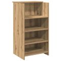 vidaXL Recepčný stôl dub artisan 55x50x103,5 cm kompozitné drevo